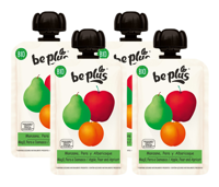 Be Plus Knijpfruit Apple Pear & Apricot Multiverpakking