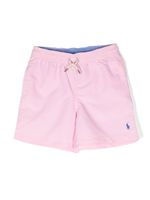 POLO RALPH LAUREN KIDS short de bain à motif Polo Pony - Rose - thumbnail