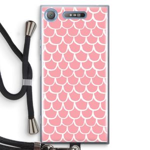 Dakpannetjes: Sony Xperia XZ1 Transparant Hoesje met koord