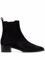 Scarosso Olivia leather ankle boots - Noir