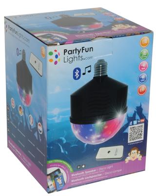 Kotronic Partyfun lights discobol met bluetooth en speaker