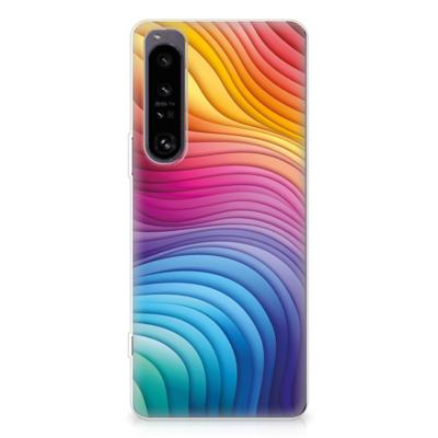 TPU Hoesje voor Sony Xperia 1 IV Regenboog TPU Hoesje voor Sony Xperia 1 IV Regenboog