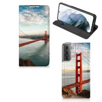 Samsung Galaxy S21 FE | Book Cover | Golden Gate Bridge