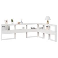 Boekenkast Hoofdeinde L-vormig 150 cm massief grenenhout wit Boekenkast Hoofdeinde L-vormig 150 cm massief grenenhout wit