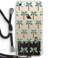 Paradise: iPhone 5 / 5S / SE Transparant Hoesje met koord