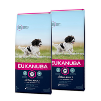 Eukanuba Adult Medium Breed kip hondenvoer 2 x 15 kg Eukanuba Adult Medium Breed kip hondenvoer 2 x 15 kg