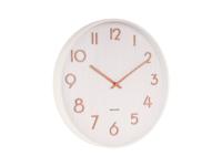 Wandklok Puur medium beukenhout wit