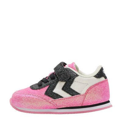 hummel Reflex Glitter sneakers roze/zwart hummel Reflex Glitter sneakers roze/zwart