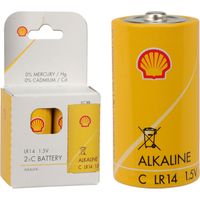 Shell Batterijen - type LR14 - 2x stuks - Alkaline - Longlife   -