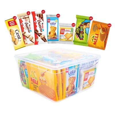 Snacks & cookies variety box - Lotus, LU, Kinder & Meli - 714g
