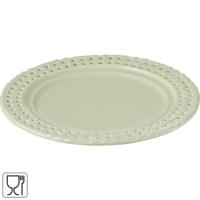 J-Line bord groen 20 cm | 8 stuks