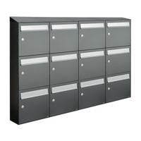 Allux Flow Set 4-Breed, 3-Hoog Met Dak Antraciet - 40040065_4x3d