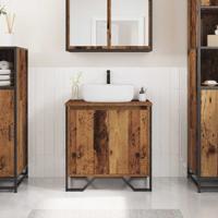 Wastafel Kast Oude Hout 60x35x50 cm Engineered Wood