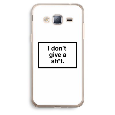 Don't give a shit: Samsung Galaxy J3 (2016) Transparant Hoesje