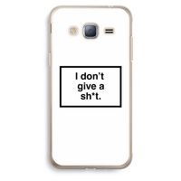 Don't give a shit: Samsung Galaxy J3 (2016) Transparant Hoesje