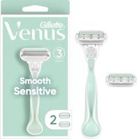 Gillette Gillette Venus Smooth Sensitive Scheermes houder + 2 scheermesjes
