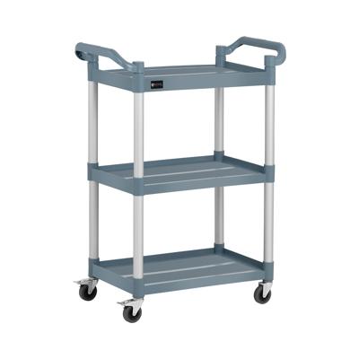 Servicewagen - 3 planken - 90 kg - 63 x 40 cm - grijs