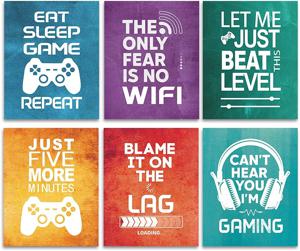 Poster - Videogame / Inspirerende Citaten / Set van 6