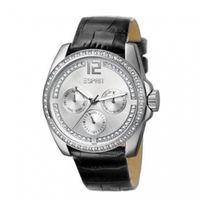Esprit horlogeband ES100882007U Leder Zwart 21mm - thumbnail