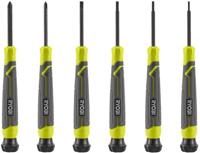Ryobi rhsdspc6 | magnetische precisie schroevendraaierset 6 stuks - 5132006048