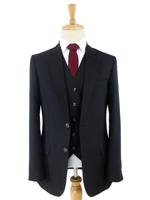 Maatpak Voor Heren | 3-delig Pak | Zwart | Kamgaren Wol | Lichtgewicht & Ademend | Peaky Blinders