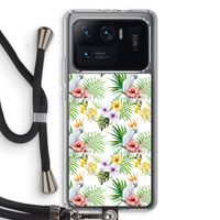 Gele kuif: Xiaomi Mi 11 Ultra Transparant Hoesje met koord