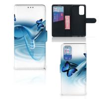 OnePlus 9 Pro | Telefoonhoesje | Met pasjeshouder | Vlinders