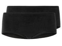 esmara 2 dames hipsters (Zwart, M (40/42))