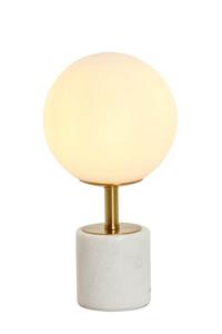 Light & Living Design tafellampMedina wit met goud 35cm - 1874126