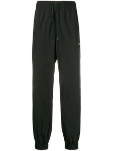 MSGM pantalon de jogging à logo néon - Noir