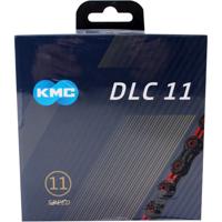 KMC fietsketting dlc 11 118 schakels - rood/zwart