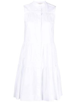 Blanca Vita robe-chemise en coton à volants superposés