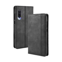 Magnetische Buckle retro textuur horizontale Flip lederen case voor Xiaomi mi 9 met houder & kaartsleuven & portemonnee (zwart)