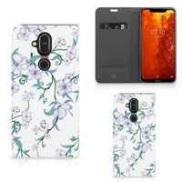 Nokia 8.1 Uniek Smart Cover Blossom White - thumbnail