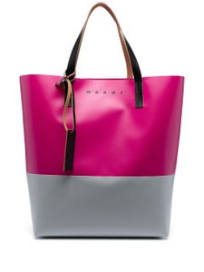 Marni sac cabas Tribeca à design colour block - Rose