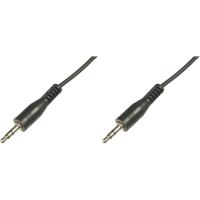 Digitus AK-510100-025-S Jackplug Audio Aansluitkabel [1x Jackplug male 3,5 mm - 1x Jackplug male 3,5 mm] 2.50 m Zwart - thumbnail