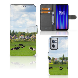 OnePlus Nord CE 2 Telefoonhoesje met Pasjes Koeien