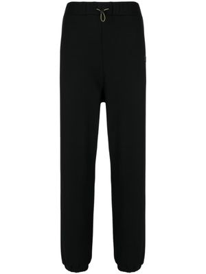 Palmer pantalon de jogging en coton à logo brodé - Noir
