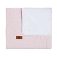 Baby's Only deken teddy Cable classic roze Maat