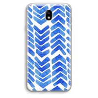 Blauwe pijlen: Samsung Galaxy J7 (2017) Transparant Hoesje Blauwe pijlen: Samsung Galaxy J7 (2017) Transparant Hoesje