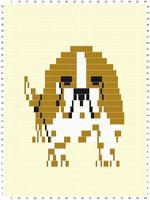 Sunarts doe het zelf pakket model Hond terrier 80 x 210 cm artikelnummer D148 - thumbnail