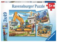 Ravensburger grote bouwvoertuigen 3x49