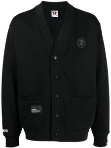 AAPE BY *A BATHING APE® veste en jersey à patch logo - Noir