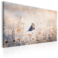 Schilderij - Lente sonate III , Vogel in het veld - thumbnail