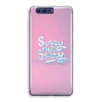 Sorry not sorry: Honor 9 Transparant Hoesje