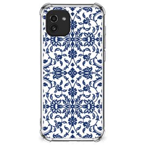 Samsung Galaxy A03 Case Flower Blue