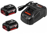 Bosch Blauw 18v starterset met 2 accu's gba 18v 5.0ah + lader gal 1880 cv - 1600a00b8j