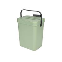 Benson GFT afvalbak - groen - 3L - afsluitbaar - 16 x 13 x 21cm