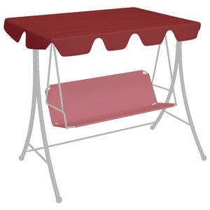 VidaXL Vervangingsluifel voor schommelbank 150/130x105/70 cm wijnrood