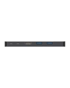 Sitecom AC-1001 interface hub USB Type-C 10000 Mbit/s Zwart, Grijs